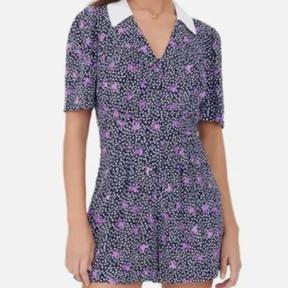 Maje Collared‎ Romper with Pockets! Size is listed as UK 38 or Medium US